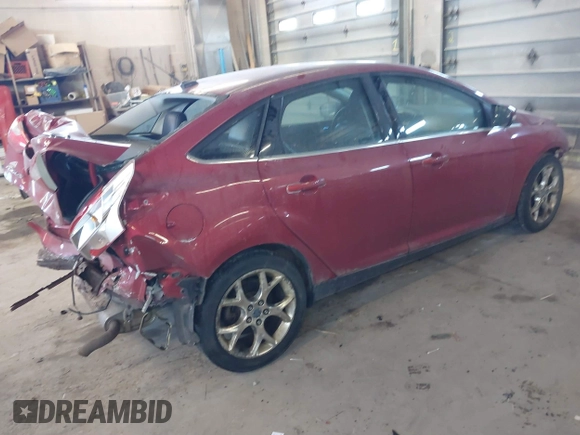 2012 Ford Focus SEL with VIN 1FAHP3H26CL400160, listed as a IAAI auction lot 41374041 with 187,221 mi miles. Bid and sale history available at carsss.com. Image 4.