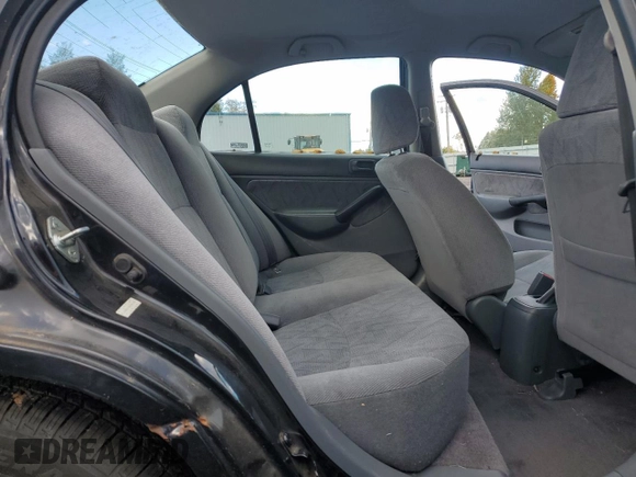 2001 Honda Civic LX with VIN JHMES15561S001328, listed as a Copart auction lot 76742434 with 170,968 mi miles and Clean Title. Bid and sale history available at carsss.com. Image 10.