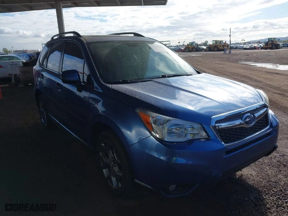 2015 Subaru Forester 2.5i Touring with VIN JF2SJAWC0FH485216, listed as a IAAI auction lot 41744706 with 61,683 mi miles. Bid and sale history available at carsss.com. Image 1.