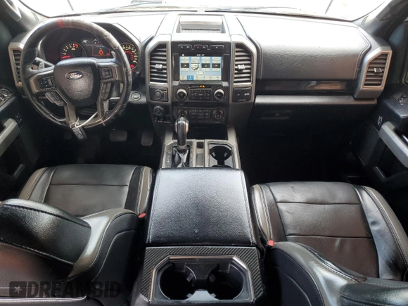 2017 Ford F-150 Raptor with VIN 1FTFW1RG6HFB54428, listed as a Copart auction lot 51157125 with 46,227 mi miles and Salvage Title. Bid and sale history available at carsss.com. Image 8.