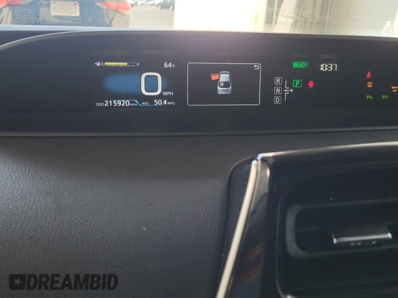 2017 Toyota Prius Two with VIN JTDKARFU6H3047726, listed as a IAAI auction lot 42619600 with 215,918 mi miles and . Bid and sale history available at DreamBid. Image 15.