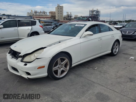2008 Mercedes-Benz CLS-Class 5.5L with VIN WDDDJ72X88A121145, listed as a Copart auction lot 73694074 with 0 mi miles and Clean Title. Bid and sale history available at carsss.com. Image 1.