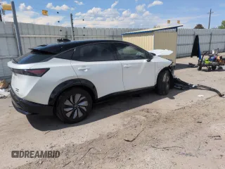 2023 Nissan ARIYA Platinum+ with VIN JN1DF0CD6PM710086, listed as a Copart auction lot 56642525 with 13,373 mi miles and Salvage title. Bid and sale history available at DreamBid. Image 3.