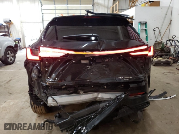 2025 Lexus NX 350h with VIN 2T2AKCEZ2SC037787, listed as a Copart auction lot 79583614 with 6,629 mi miles and Salvage Title. Bid and sale history available at DreamBid. Image 6.
