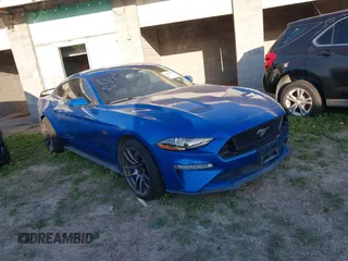 2019 Ford Mustang GT z VIN 1FA6P8CFXK5175033, wystawiony jako IAAI lot #41919645 z przebiegiem Nie podano mil oraz . Historia ofert i sprzedaży dostępna na DreamBid. Obrazek 1.