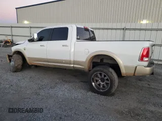 2013 Ram 2500 Laramie Longhorn с VIN 3C6UR5GL5DG590564, выставлен на аукционе Copart как лот 81765324 с пробегом 168 323 миль миль и Списание • Salvage title. История ставок и продаж доступна на DreamBid. Изображение 2.