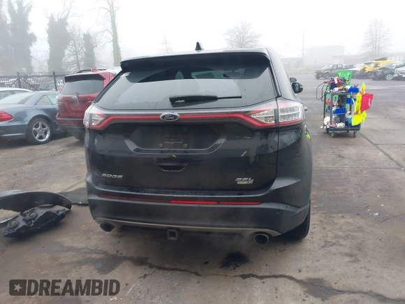 2015 Ford Edge SEL with VIN 2FMTK4J93FBC24166, listed as a IAAI auction lot 41322955 with 91,362 mi miles. Bid and sale history available at carsss.com. Image 17.