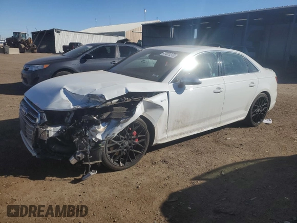 2018 Audi S4 Premium Plus with VIN WAUB4AF43JA003478, listed as a Copart auction lot 47081215 with 97,548 mi miles and Non Repairable. Bid and sale history available at carsss.com. Image 1.