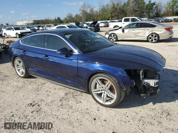 2019 Audi A5 Sportback Premium Plus with VIN WAUENCF51KA096467, listed as a Copart auction lot 42970494 with 34,753 mi miles. Bid and sale history available at carsss.com. Image 4.