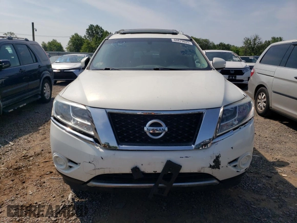 2014 Nissan Pathfinder S z VIN 5N1AR2MM4EC705596, wystawiony jako Copart lot #60879025 z przebiegiem 57 357 mil mil oraz Czysty tytuł • Clean title. Historia ofert i sprzedaży dostępna na DreamBid. Obrazek 5.