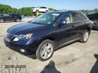 2010 Lexus RX 450h with VIN JTJBC1BA4A2016006, listed as a Copart auction lot 61825525 with Not provided miles and Salvage title. Bid and sale history available at DreamBid. Image 1.