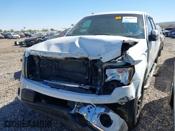 2012 Ford F-150 XL with VIN 1FTFW1CT9CFC02907, listed as a IAAI auction lot 41676633 with 126,192 mi miles. Bid and sale history available at carsss.com. Image 2.