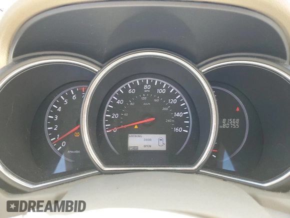 2012 Nissan Murano S with VIN JN8AZ1MW9CW227689, listed as a Copart auction lot 55667485 with 81,568 mi miles and Salvage Title. Bid and sale history available at DreamBid. Image 9.