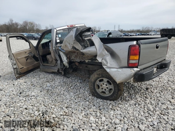 2002 Chevrolet Silverado 1500 LS with VIN 1GCEK14V72Z131503, listed as a Copart auction lot 52326775 with 0 mi miles and Salvage Title. Bid and sale history available at carsss.com. Image 2.