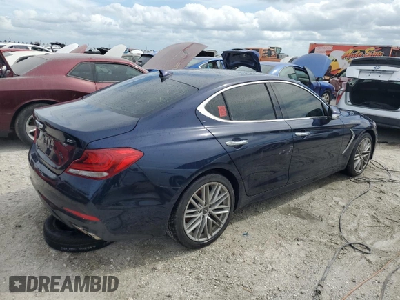 2021 Genesis G70 2.0T z VIN KMTG34LA3MU074224, wystawiony jako Copart lot #86339864 z przebiegiem 38 171 mil mil oraz Nie do naprawy • Non repairable. Historia ofert i sprzedaży dostępna na DreamBid. Obrazek 3.