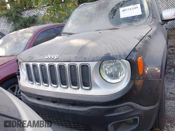2015 Jeep Renegade Limited with VIN ZACCJBDT6FPB41927, listed as a IAAI auction lot 40731249 with 127,026 mi miles and . Bid and sale history available at DreamBid. Image 12.