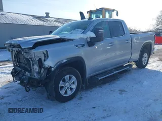 2021 GMC Sierra 1500 with VIN 1GTV9BETXMZ375650, listed as a IAAI auction lot 41566909 with 97,967 mi miles and . Bid and sale history available at DreamBid. Image 2.