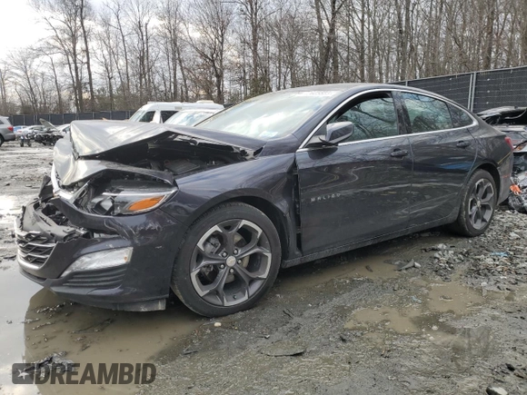 2022 Chevrolet Malibu LT with VIN 1G1ZD5ST0NF196728, listed as a Copart auction lot 42605585 with 13,925 mi miles and Salvage Title. Bid and sale history available at DreamBid. Image 1.