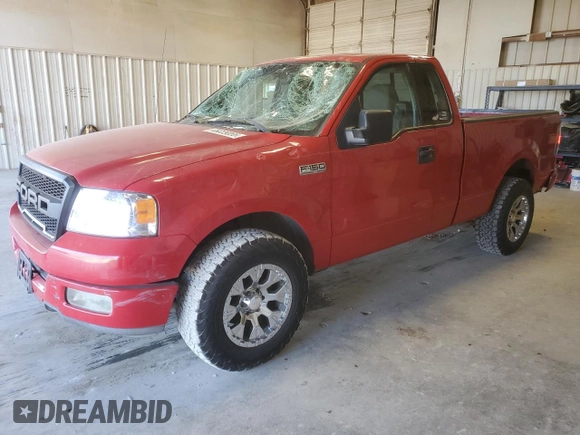 2004 Ford F-150 XL with VIN 1FTRF12W84NA67919, listed as a Copart auction lot 46639055 with 186,917 mi miles and Salvage Title. Bid and sale history available at carsss.com. Image 1.