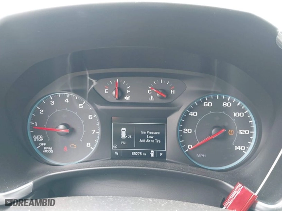 2020 Chevrolet Equinox LS with VIN 3GNAXHEV6LS627857, listed as a IAAI auction lot 41747298 with 69,276 mi miles. Bid and sale history available at carsss.com. Image 7.