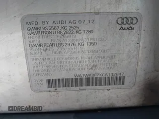 2012 Audi Q5 Prestige с VIN WA1WKBFPXCA132647, выставлен на аукционе IAAI как лот 42286583 с пробегом 226 394 миль миль и . История ставок и продаж доступна на DreamBid. Изображение 9.