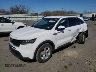 2021 Kia Sorento LX with VIN 5XYRG4LC3MG019853, listed as a Copart auction lot 48263335 with 57,107 mi miles and Salvage Title. Bid and sale history available at carsss.com. Image 1.