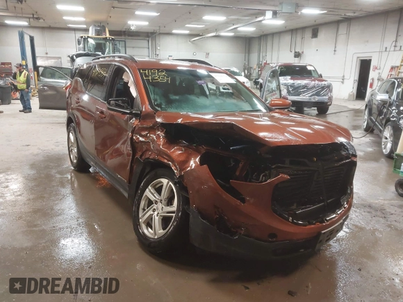 2019 GMC Terrain SLE z VIN 3GKALTEX0KL234782, wystawiony jako IAAI lot #41924354 z przebiegiem 128 732 mil mil oraz . Historia ofert i sprzedaży dostępna na DreamBid. Obrazek 6.