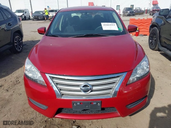 2014 Nissan Sentra SV with VIN 3N1AB7AP7EL663727, listed as a IAAI auction lot 41663513 with 162,308 mi miles. Bid and sale history available at carsss.com. Image 12.