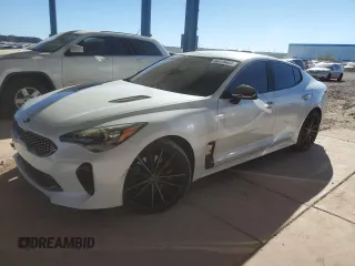 2019 Kia Stinger GT with VIN KNAE35LC0K6052421, listed as a Copart auction lot 84418464 with 83,103 mi miles and Salvage Title. Bid and sale history available at carsss.com. Image 1.