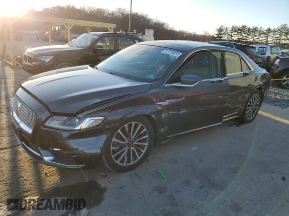 2019 Lincoln Continental Select with VIN 1LN6L9TK6K5602843, listed as a Copart auction lot 81158324 with 85,204 mi miles and Salvage Title. Bid and sale history available at carsss.com. Image 1.
