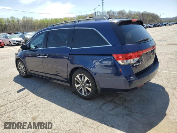 2014 Honda Odyssey Touring with VIN 5FNRL5H96EB068651, listed as a Copart auction lot 51649735 with 157,213 mi miles and Salvage title. Bid and sale history available at DreamBid. Image 2.