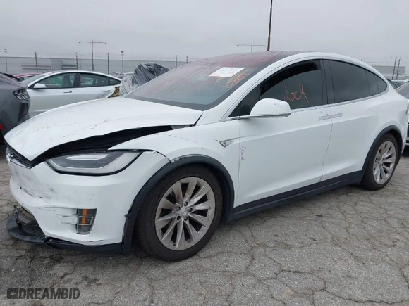 2016 Tesla Model X 70D with VIN 5YJXCBE2XGF013295, listed as a IAAI auction lot 41862736 with 96,190 mi miles. Bid and sale history available at carsss.com. Image 2.
