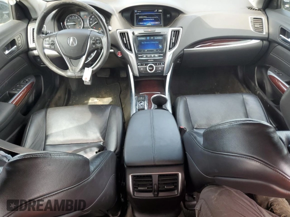 2015 Acura TLX Advance with VIN 19UUB2F70FA013265, listed as a Copart auction lot 54374955 with 162,398 mi miles and Salvage title. Bid and sale history available at DreamBid. Image 8.