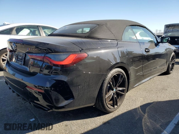 2023 BMW 4 Series M440i with VIN WBA53AT09PCL68116, listed as a Copart auction lot 75622303 with 3,449 mi miles and . Bid and sale history available at DreamBid. Image 3.