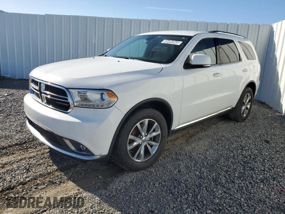 2016 Dodge Durango Limited with VIN 1C4RDHDG1GC346388, listed as a Copart auction lot 46484945 with 168,656 mi miles and Clean Title. Bid and sale history available at carsss.com. Image 1.