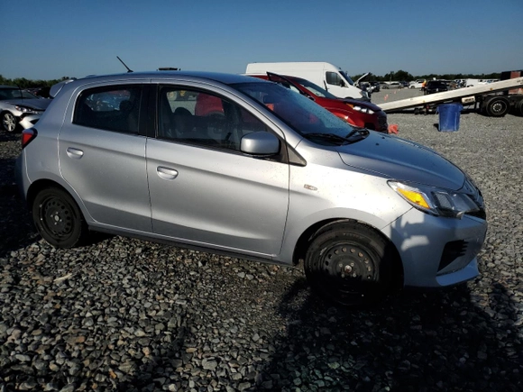 2022 Mitsubishi Mirage ES with VIN ML32AUHJ0NH002711, listed as a Copart auction lot 52491145 with 62,908 mi miles and Clean Title. Bid and sale history available at carsss.com. Image 4.