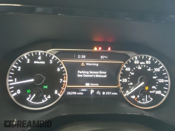 2023 Nissan Pathfinder SL with VIN 5N1DR3CC7PC221341, listed as a Copart auction lot 60569185 with 26,296 mi miles and Salvage title. Bid and sale history available at DreamBid. Image 9.