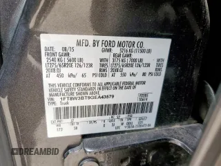 2016 Ford F-350 Platinum с VIN 1FT8W3BT9GEA43579, выставлен на аукционе Copart как лот 57273275 с пробегом 222 503 миль миль и Чистый • Clean title. История ставок и продаж доступна на DreamBid. Изображение 12.