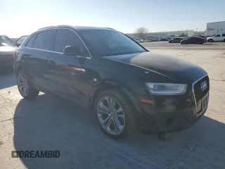 2015 Audi Q3 Premium Plus with VIN WA1EFCFS0FR011769, listed as a Copart auction lot 48183155 with 158,666 mi miles and Salvage title. Bid and sale history available at DreamBid. Image 4.