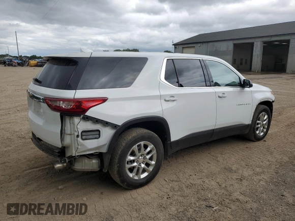 2020 Chevrolet Traverse LS with VIN 1GNEVFKW5LJ260198, listed as a Copart auction lot 65166815 with 76,553 mi miles and Clean title. Bid and sale history available at DreamBid. Image 3.