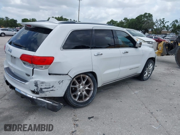 2014 Jeep Grand Cherokee Summit z VIN 1C4RJEJG1EC357948, wystawiony jako IAAI lot #42498652 z przebiegiem 213 715 mil mil oraz . Historia ofert i sprzedaży dostępna na DreamBid. Obrazek 4.