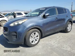 2018 Kia Sportage LX with VIN KNDPM3AC9J7321380, listed as a Copart auction lot 46632385 with 120,185 mi miles and Salvage Title. Bid and sale history available at carsss.com. Image 1.