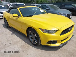 2016 Ford Mustang V6 z VIN 1FATP8EM6G5216232, wystawiony jako IAAI lot #41963249 z przebiegiem 58 500 mil mil oraz . Historia ofert i sprzedaży dostępna na DreamBid. Obrazek 1.