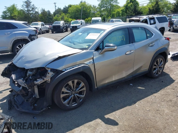 2020 Lexus UX 250h F Sport with VIN JTHR9JBH3L2036827, listed as a IAAI auction lot 42395337 with 50,096 mi miles and . Bid and sale history available at DreamBid. Image 18.