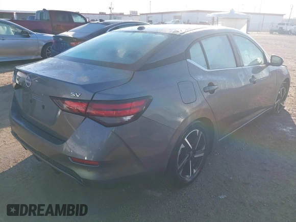 2024 Nissan Sentra SV with VIN 3N1AB8CV1RY331096, listed as a IAAI auction lot 41339703 with 10,102 mi miles and . Bid and sale history available at DreamBid. Image 4.