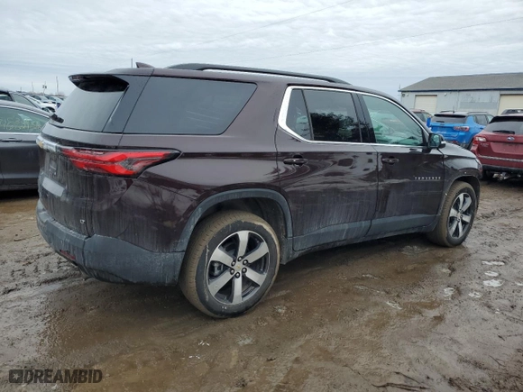 2023 Chevrolet Traverse LT Leather with VIN 1GNEVHKW9PJ153656, listed as a Copart auction lot 46680625 with 11,470 mi miles and Clean Title. Bid and sale history available at carsss.com. Image 3.