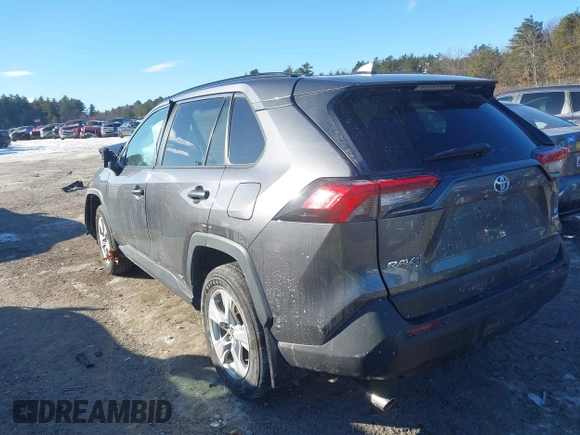 2021 Toyota RAV4 Hybrid LE with VIN 4T3LWRFVXMU035343, listed as a IAAI auction lot 41340188 with 37,072 mi miles. Bid and sale history available at carsss.com. Image 3.