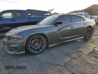 2023 Dodge Charger R/T with VIN 2C3CDXCT1PH619314, listed as a Copart auction lot 42177375 with 26,750 mi miles and Salvage Title. Bid and sale history available at carsss.com. Image 1.