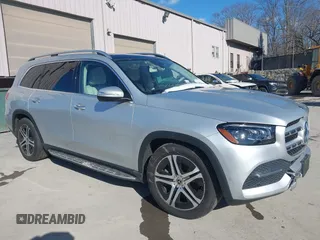 2020 Mercedes-Benz GLS with VIN 4JGFF5KE7LA187357, listed as a IAAI auction lot 41577477 with 58,859 mi miles. Bid and sale history available at carsss.com. Image 1.