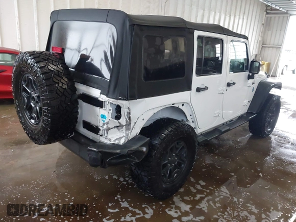 2016 Jeep Wrangler Unlimited Rubicon with VIN 1C4HJWFG4GL127379, listed as a IAAI auction lot 41732688 with 110,193 mi miles. Bid and sale history available at carsss.com. Image 4.